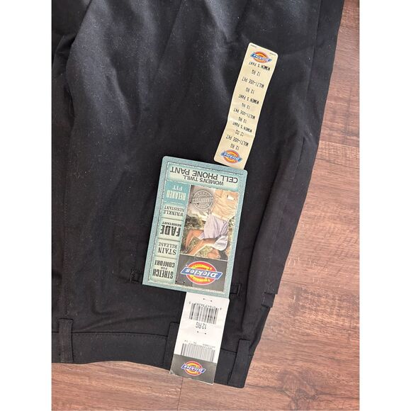 Dickies NWT Black Twill Cell Phone Pant, Relaxed Fit, Sz 12 - Picture 7 of 8
